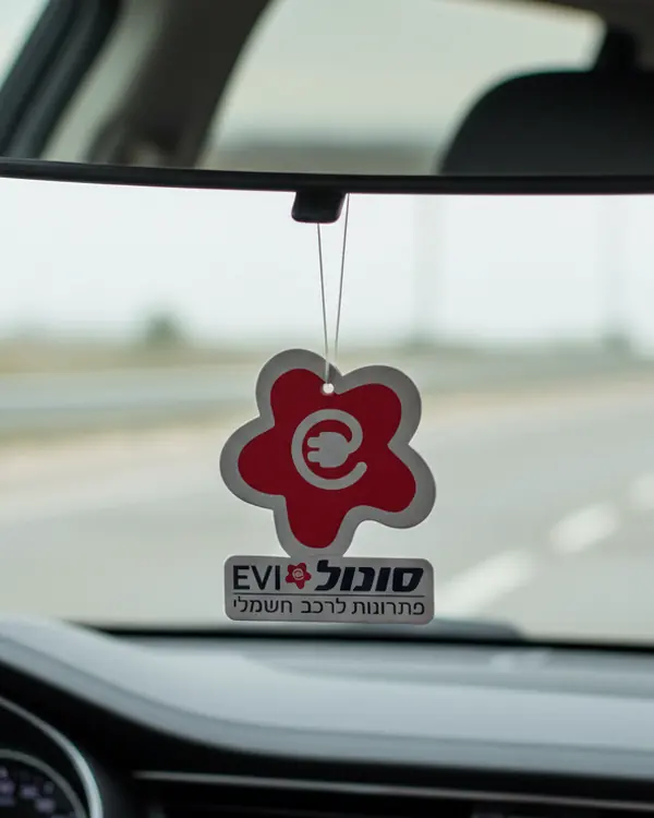 ריחנית ממותגת סונול EVI תלויה על מראה ברכב
